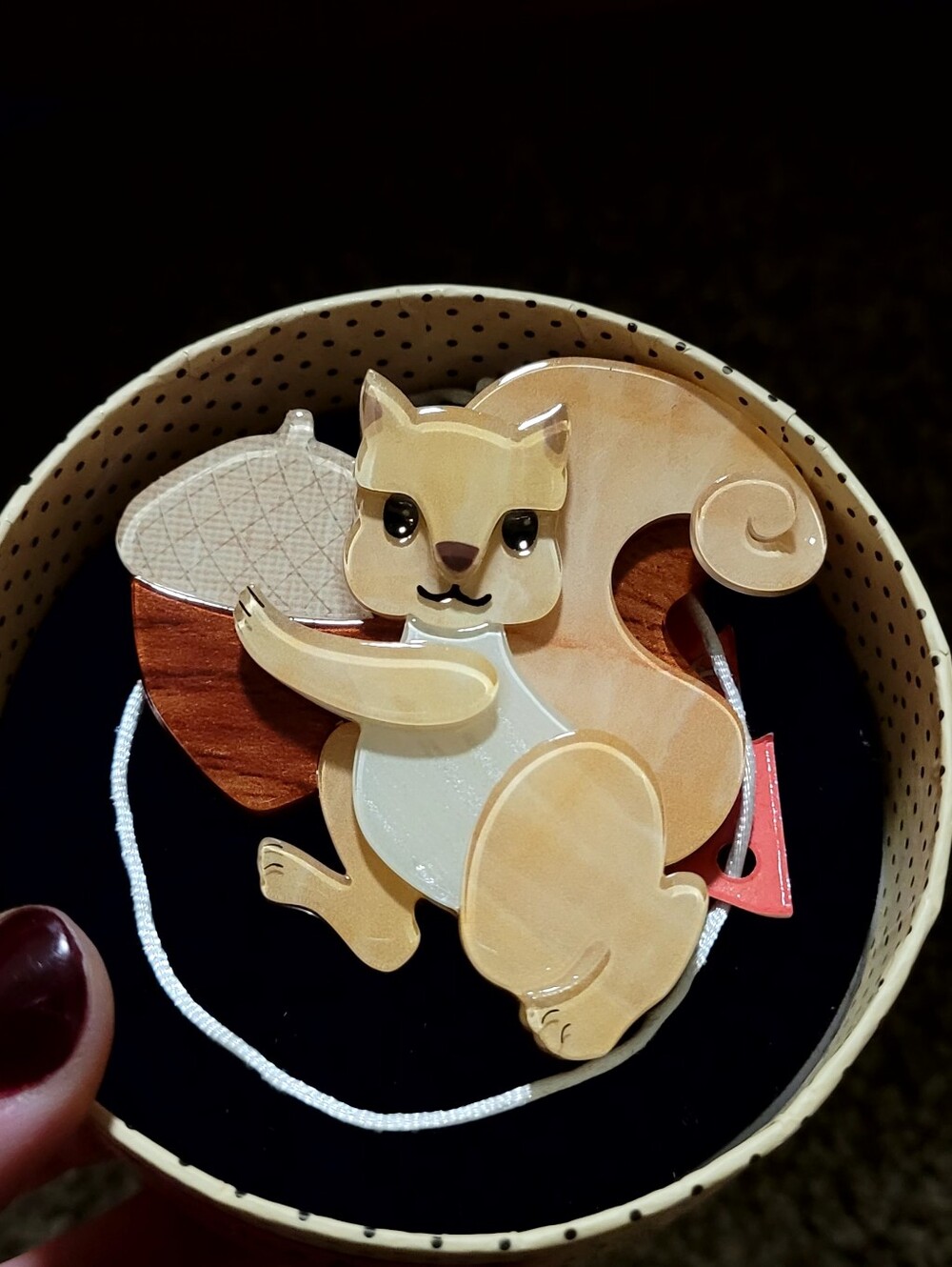 Squirreled Away Brooch